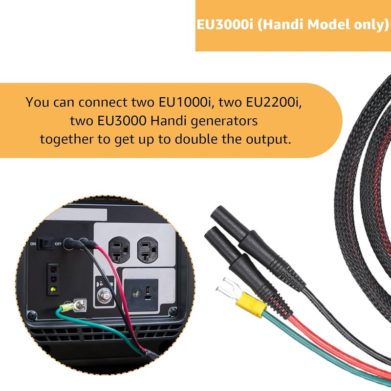 Hodeoo Generator Parallel Cables for Honda EU1000i,EU2000i, EU2000i Companion, EU2200i, EU3000i Handi Power Equipment Cables - Replaces 08E93-HPK123HI - Image 5